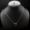 Minimalist Open Heart Promise Pendent anti--tarnish