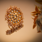 Maharani Kundan Blossom Adjustable Ring