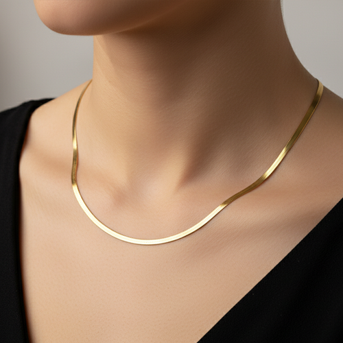 Snake Essential Goldent Serpent Neckchain anti-tarnish