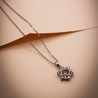 Crystal Pave Four-Way Love Silver Pendant anti--tarnish