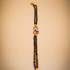 Golden-Black Evil Eye Infinity Loop Mangalsutra Bracelet