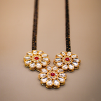 Heavy Flower Trio Mangalsutra