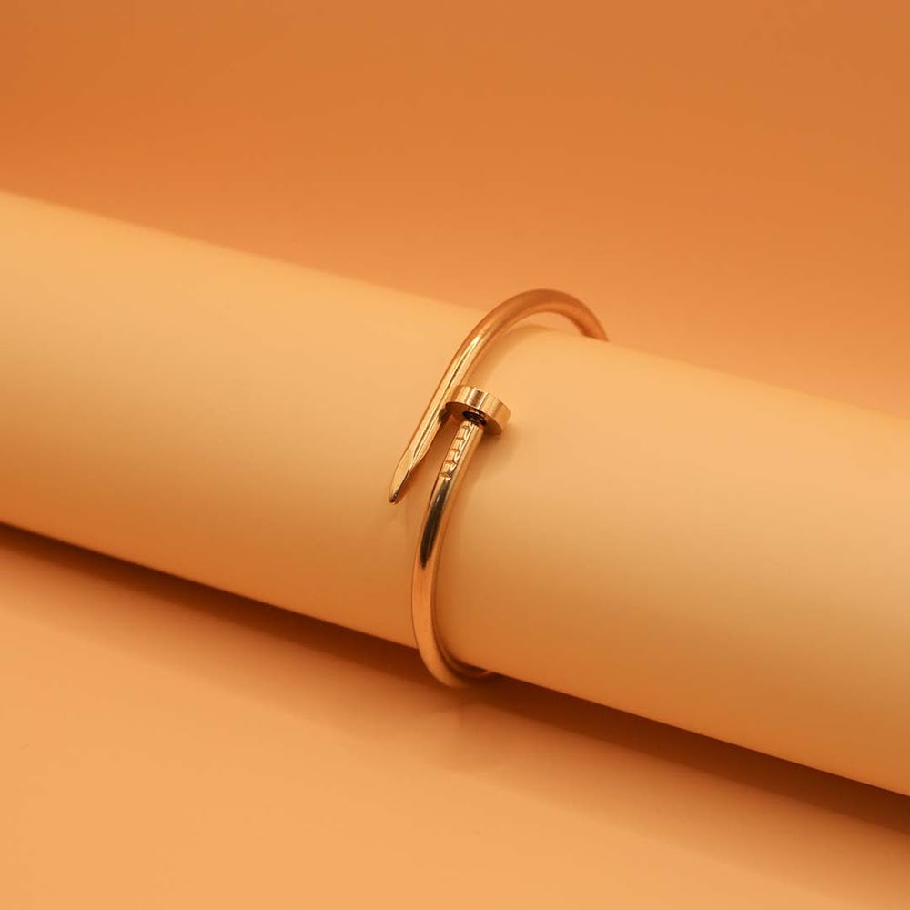 Golden Screw Cuff Bracelet