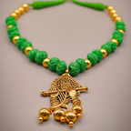 Hariyal Murli Thread Jewellery Set