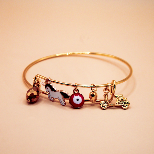 Mystic Unicorn Golden Charms Bracelet