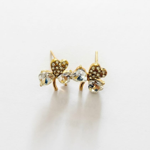 Crystal Heart Drop Earrings