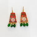 Royal Blue Meenakari Earrings