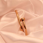 Golden Screw Cuff Bracelet