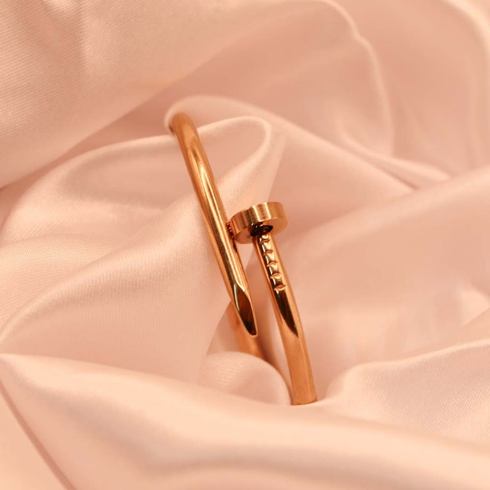 Golden Screw Cuff Bracelet