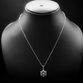 Sterling Halo Starbust Silver Pendent anti-tarnish