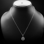 Sterling Halo Starbust Silver Pendent anti-tarnish