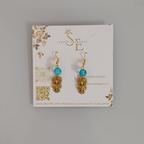 Valentine Special Elegant Gift Box – Blue Bracelet & Drop Earrings Combo