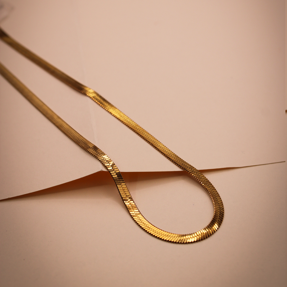 Snake Essential Goldent Serpent Neckchain anti-tarnish