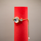 Luminary Circle Triad Kundan Bracelet