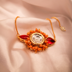 Kiran Marigold Fringe Kundan Bracelet