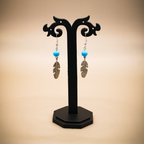 Silver Leaf Dangle Earrings