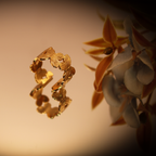 Golden Butterflies Cuff Ring anti-tarnish