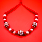Mughal Flora Threadwork Pearl Necklace