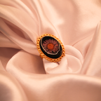 Statement Midnight Bloom Resin Ring