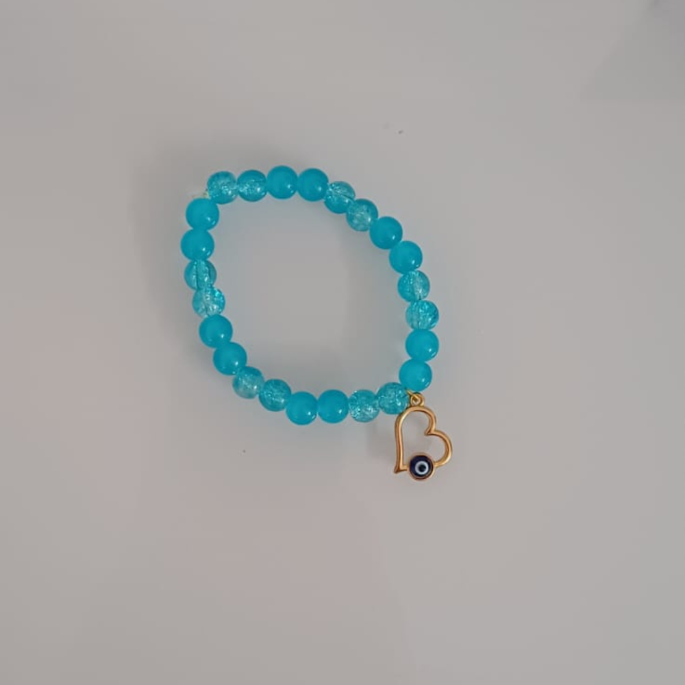 Valentine Special Elegant Gift Box – Blue Bracelet & Drop Earrings Combo