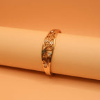 Royal Charm Golden Cuff Bracelet