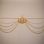 Grand Floral Kundan Center Hairchain