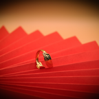 Golden Wings Cuff Ring anti--tarnish