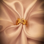 Golden Butterflies Cuff Ring anti-tarnish