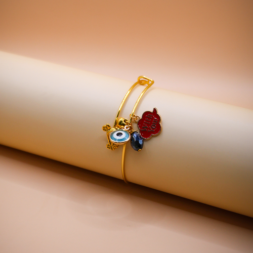 With You' Golden Charms Bracelet