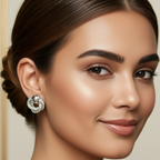 Silver Knot Stud Earrings
