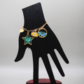 Golden Mystic Eye Resin Charms Bracelets