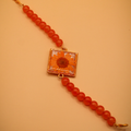 Marigold Resin Floral Beaded Bracelet
