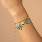 Golden Mystic Eye Resin Charms Bracelets