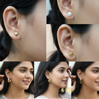 The Golden Capsule Earring Set