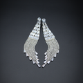 Crystal Waterfall Fringe Dangle Earrings