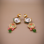 Mint Chauki Mahal Kundan Jewellery Set