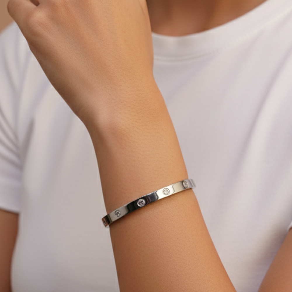 Minimalist Silver Cuff Bracelet