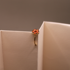 Poppy Petal Adjustable Resin Ring anti-tarnish