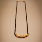 Golden Round Beads Mangalsutra