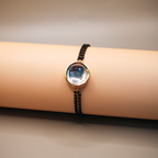 Round Kundan Halo Gilded Mangalsutra Bracelet