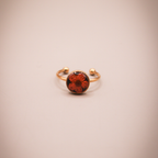 Poppy Petal Adjustable Resin Ring anti-tarnish