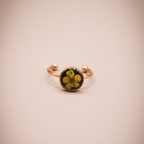 Sunshine Petal Adjustable Resin Ring anti-tarnish