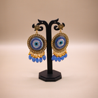 Encased Evil Eye Jhumka Earrings