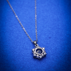 Sterling Halo Starbust Silver Pendent anti-tarnish