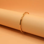 Golden Bamboo Cuff Bracelet
