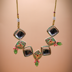 Mint Chauki Mahal Kundan Jewellery Set