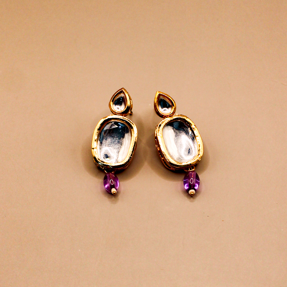 Grapevine Drip Kundan Necklace Set