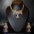 Royal Blue Drop Kundan Jewellery Set