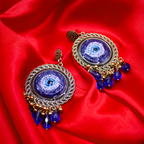 Encased Evil Eye Jhumka Earrings