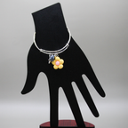 Sunshine Flower Silver Charms Bracelet
